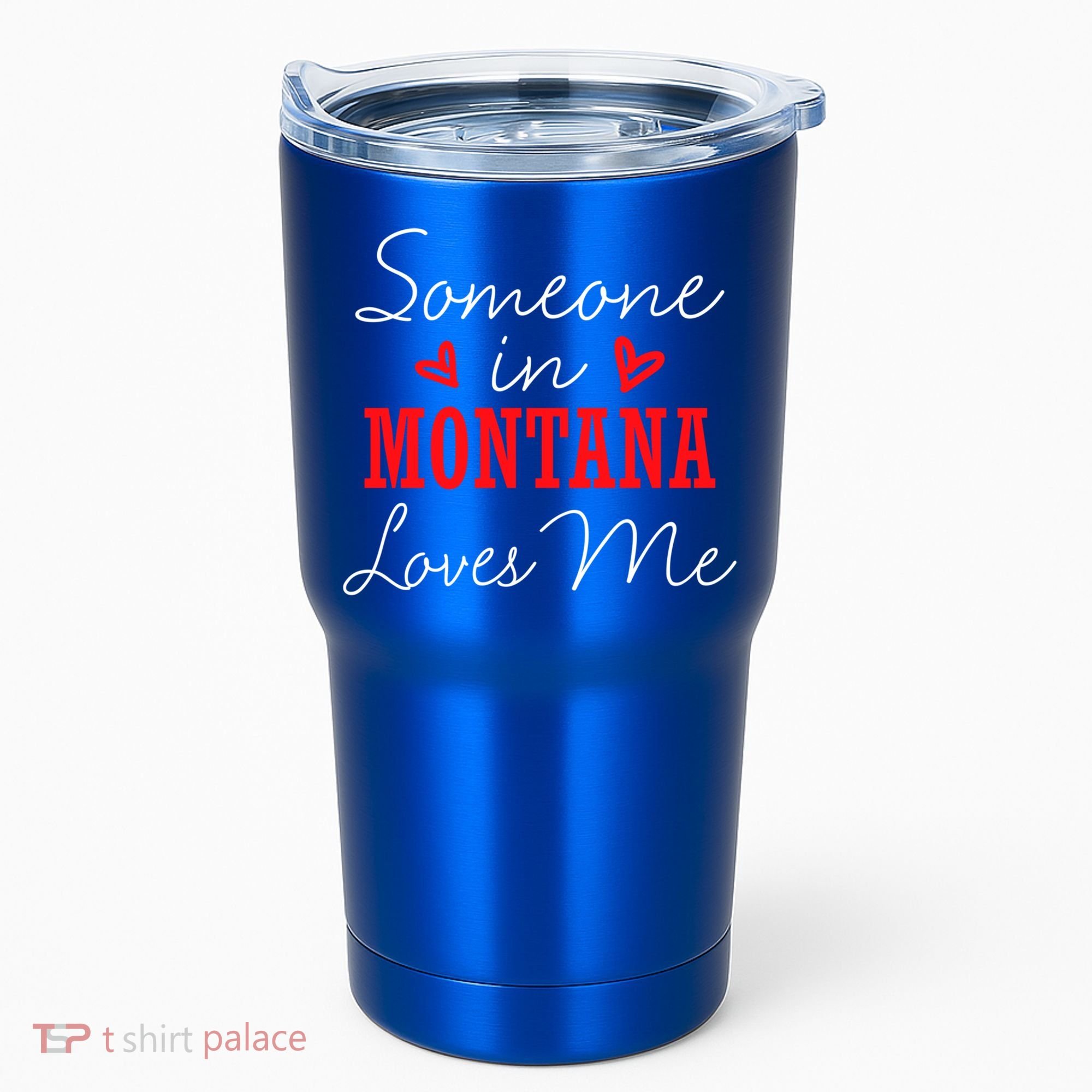 Someone In Montana Loves Me Relationship Couple Helena Funny Gift Tumbler