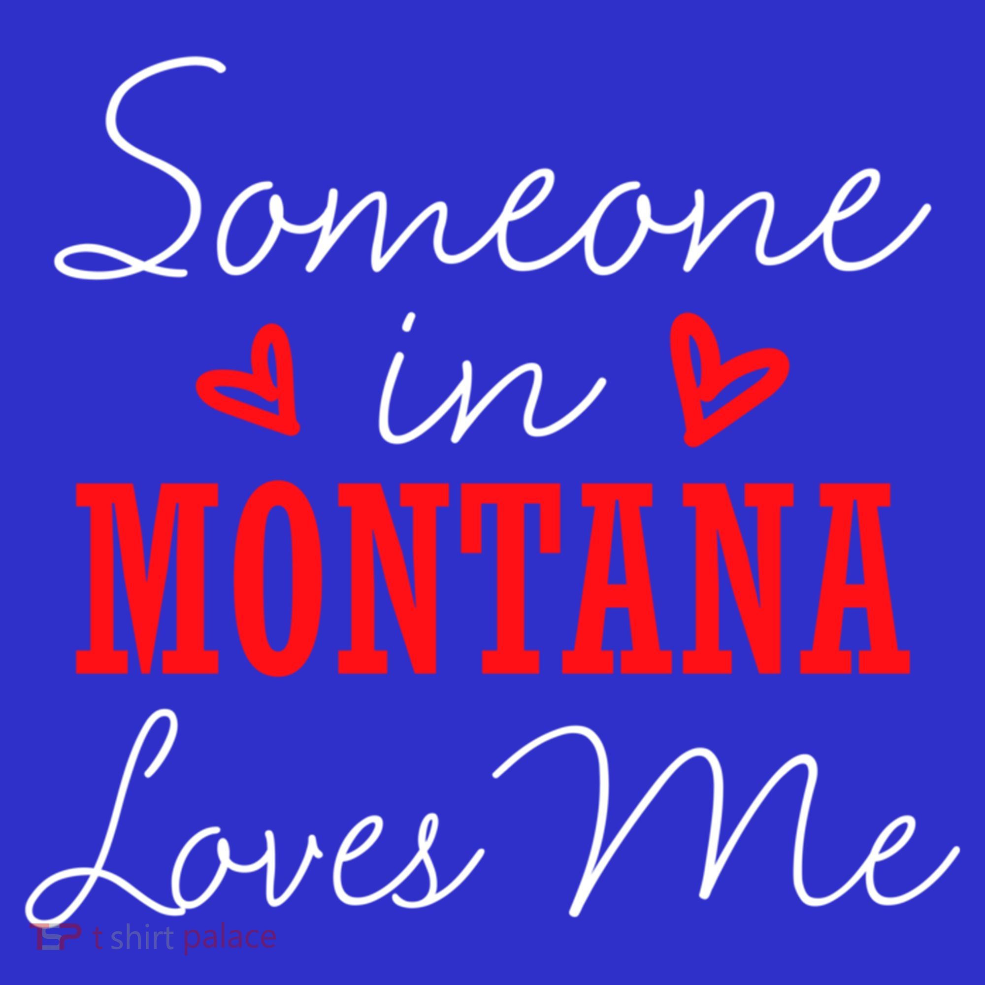 Someone In Montana Loves Me Relationship Couple Helena Funny Gift Women's Tank Top