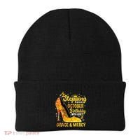 Stepping Into My October Birthday With Gods Grace and Mercy Beanie thumb 0