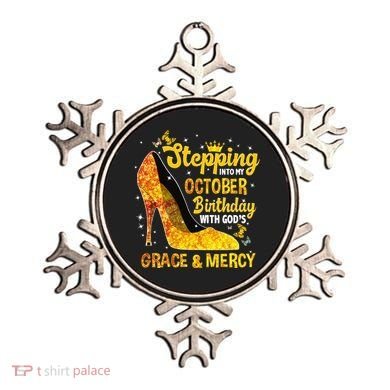 Stepping Into My October Birthday With Gods Grace and Mercy Ornament