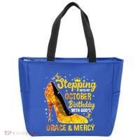 Stepping Into My October Birthday With Gods Grace and Mercy Tote Bag thumb 0