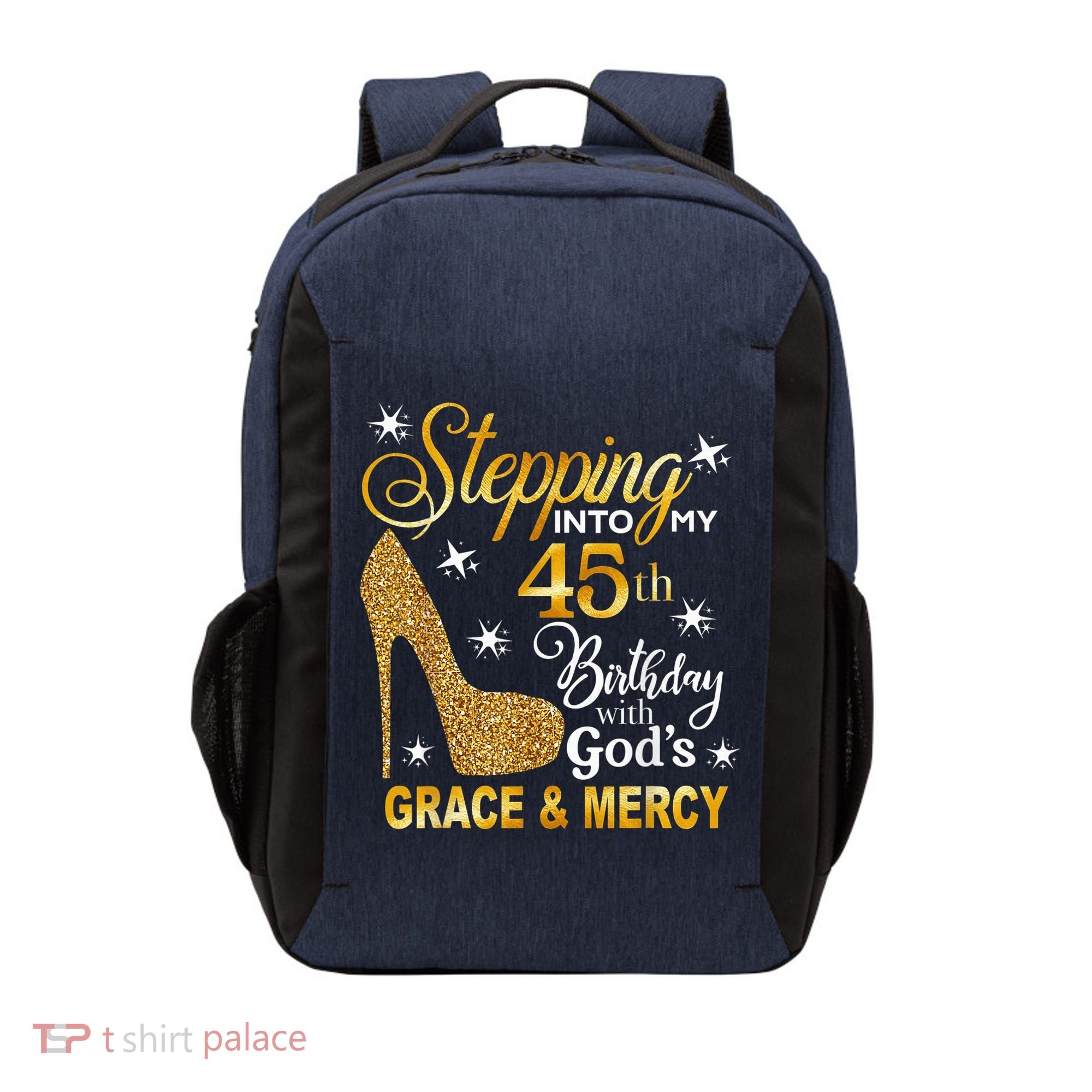 Stepping into my 45th birthday with God's grace & Mercy Vector Backpack