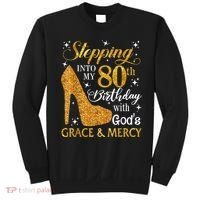 Stepping Into My 80th Birthday With God's Grace And Mercy Sweatshirt thumb 0
