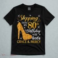 Stepping Into My 80th Birthday With God's Grace And Mercy T-Shirt thumb 5