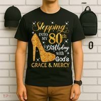 Stepping Into My 80th Birthday With God's Grace And Mercy T-Shirt thumb 6