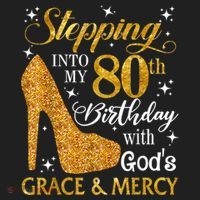 Stepping Into My 80th Birthday With God's Grace And Mercy Beanie thumb 2