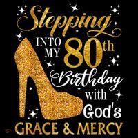 Stepping Into My 80th Birthday With God's Grace And Mercy Women's Hoodie thumb 2