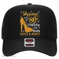 Stepping Into My 80th Birthday With God's Grace And Mercy Hat thumb 0