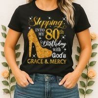 Stepping Into My 80th Birthday With God's Grace And Mercy Women's T-Shirt thumb 2