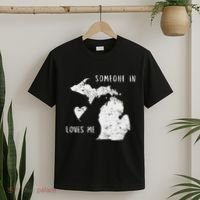 Someone In Michigan Loves Me Great Lakes State Yooper T-Shirt thumb 2