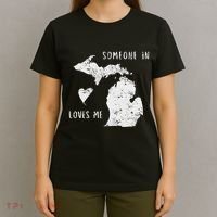 Someone In Michigan Loves Me Great Lakes State Yooper T-Shirt thumb 4