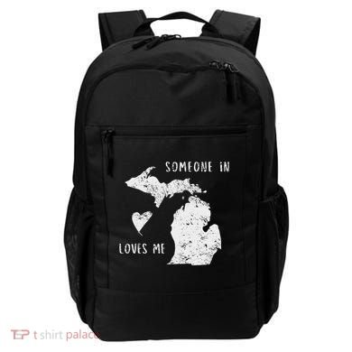 Someone In Michigan Loves Me Great Lakes State Yooper Backpack
