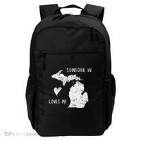 Someone In Michigan Loves Me Great Lakes State Yooper Backpack thumb 0