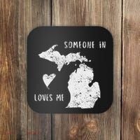 Someone In Michigan Loves Me Great Lakes State Yooper Coaster thumb 0