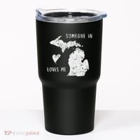 Someone In Michigan Loves Me Great Lakes State Yooper Tumbler thumb 0