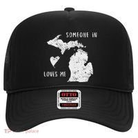 Someone In Michigan Loves Me Great Lakes State Yooper Hat thumb 0