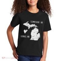 Someone In Michigan Loves Me Great Lakes State Yooper Kids T-Shirt thumb 2