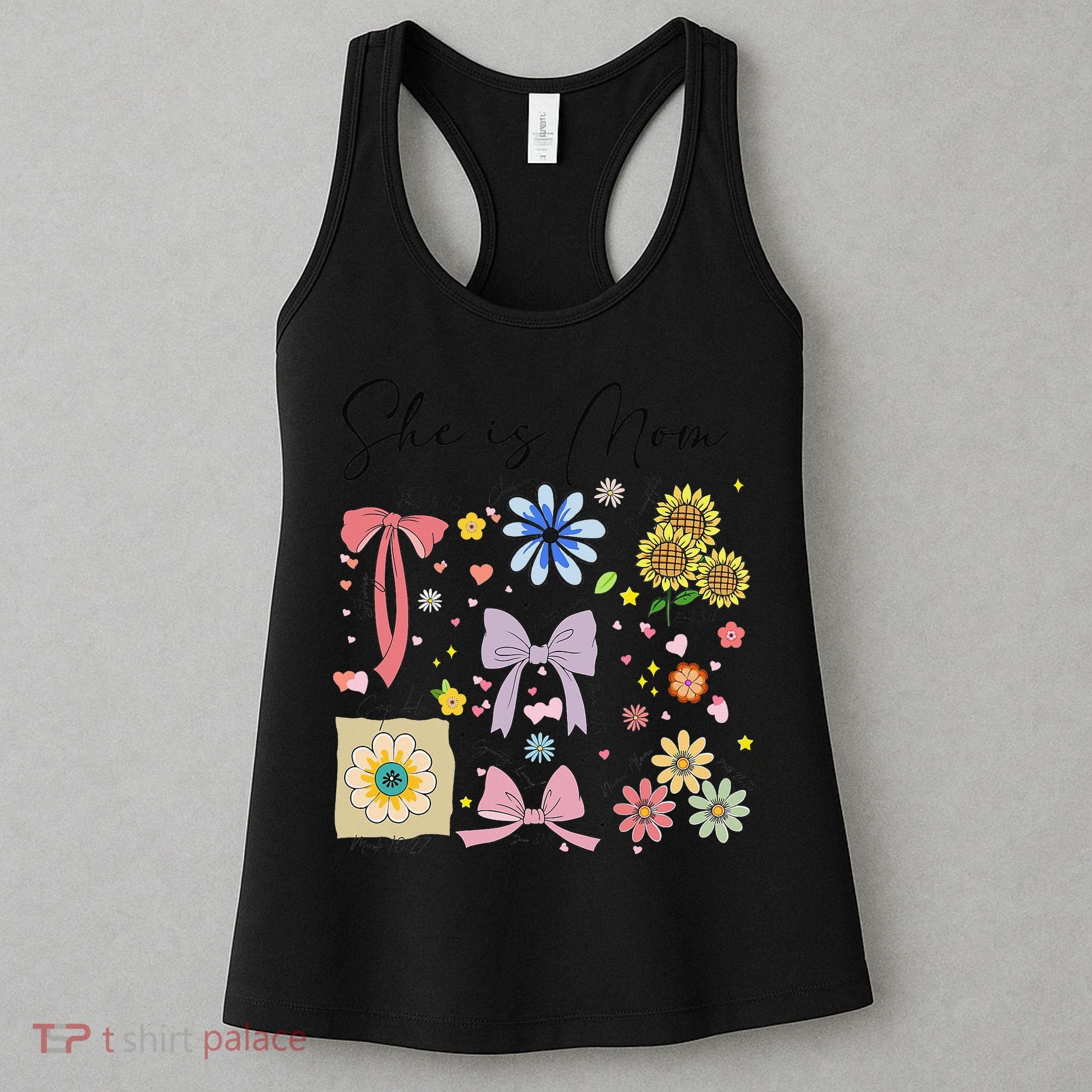 She Is Mom Christian Mothers Day Jesus Mama Religious Women Women's Tank Top