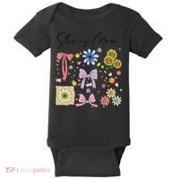 She Is Mom Christian Mothers Day Jesus Mama Religious Women Baby Bodysuit thumb 0