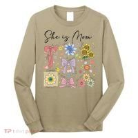 She Is Mom Christian Mothers Day Jesus Mama Religious Women Long Sleeve Shirt thumb 0