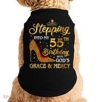 Stepping Into My 55th Birthday Present Gift Girl Wo 55 Year Old Doggie Tank thumb 0