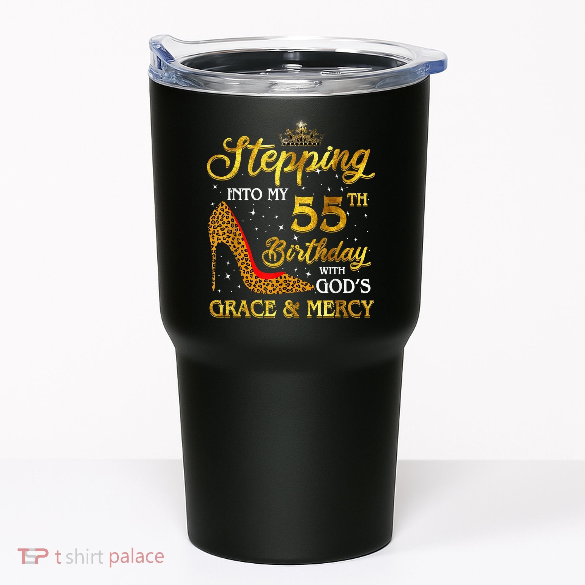 Stepping Into My 55th Birthday Present Gift Girl Wo 55 Year Old Tumbler