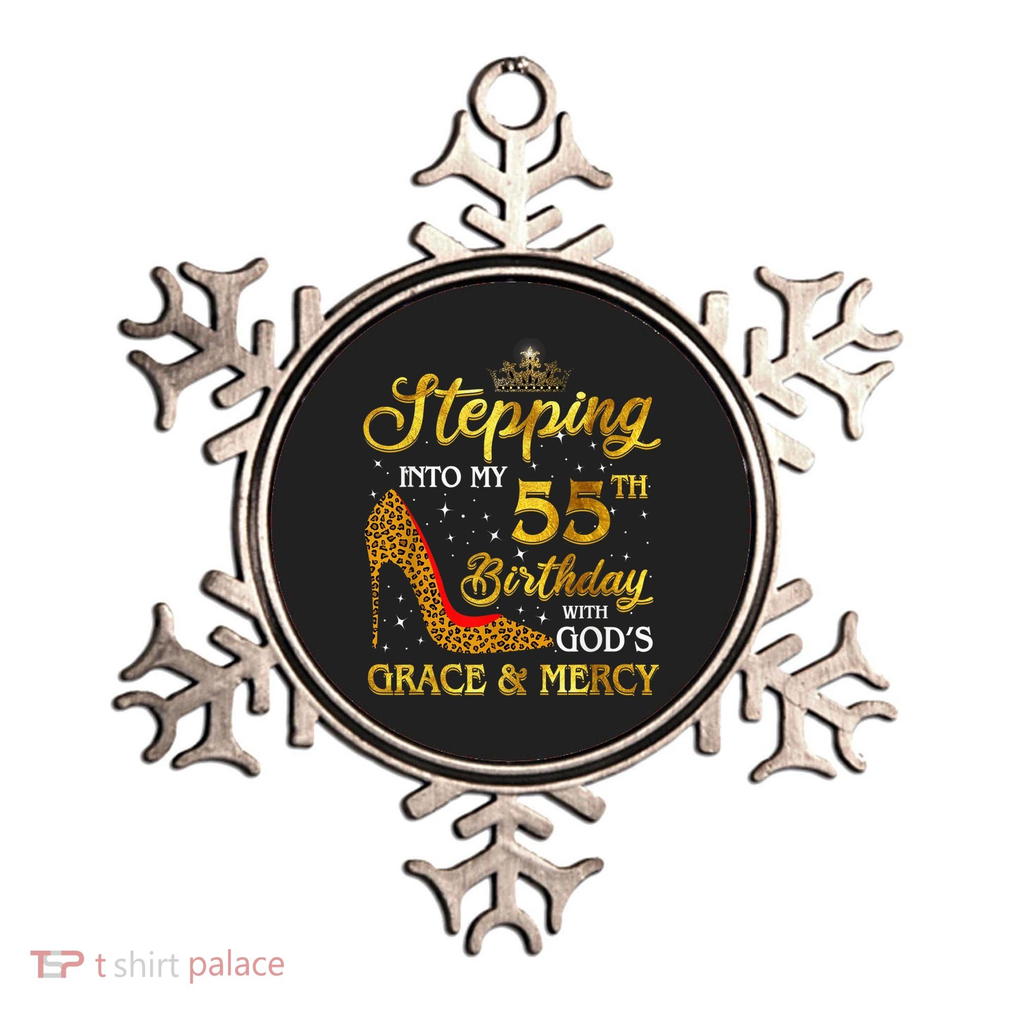 Stepping Into My 55th Birthday Present Gift Girl Wo 55 Year Old Ornament