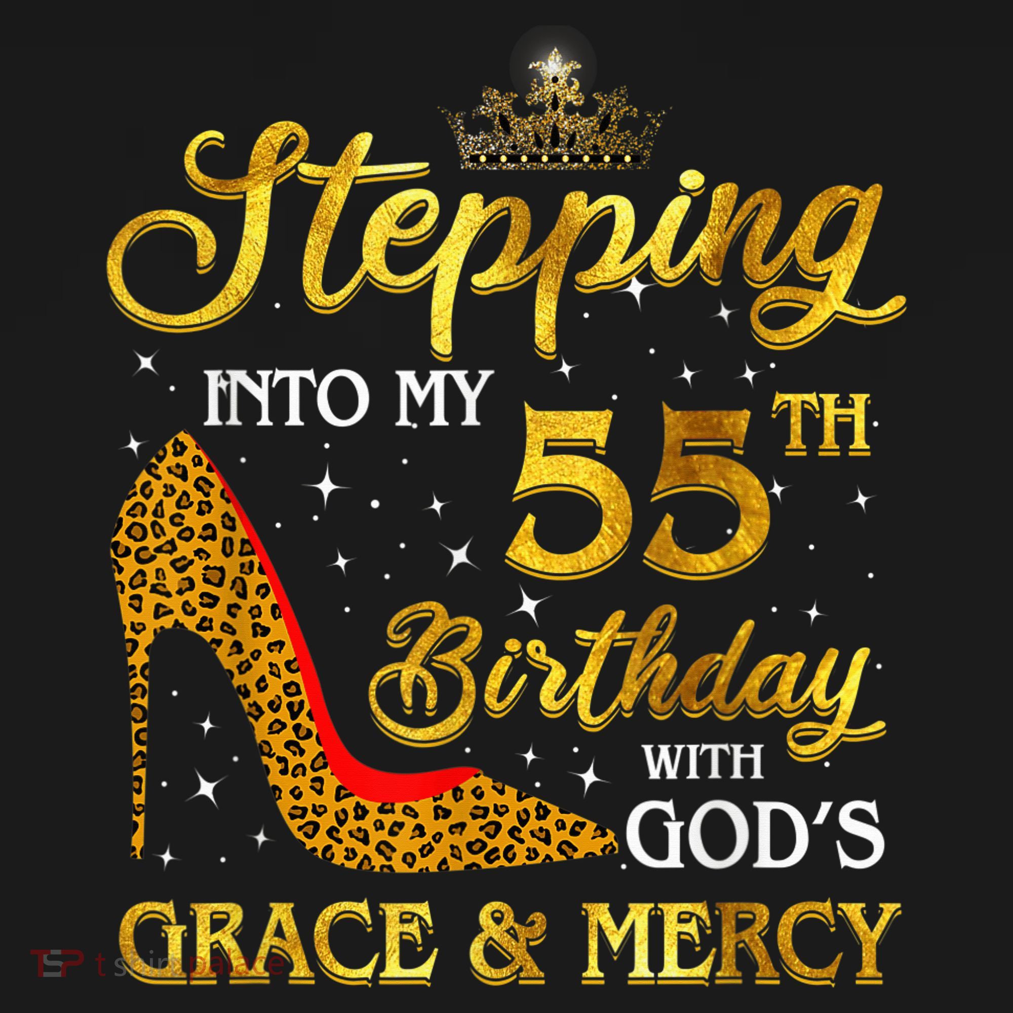 Stepping Into My 55th Birthday Present Gift Girl Wo 55 Year Old Women's Tank Top