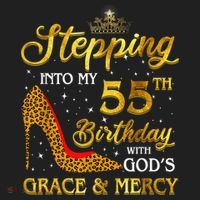 Stepping Into My 55th Birthday Present Gift Girl Wo 55 Year Old Hat thumb 2