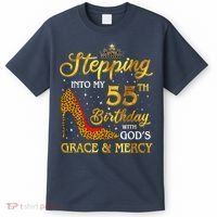 Stepping Into My 55th Birthday Present Gift Girl Wo 55 Year Old T-Shirt thumb 0