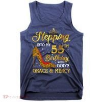 Stepping Into My 55th Birthday Present Gift Girl Wo 55 Year Old Tank Top thumb 0