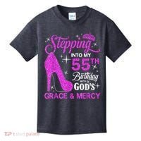 Stepping Into My 55th Birthday With God's Grace And Mercy Kids T-Shirt thumb 0