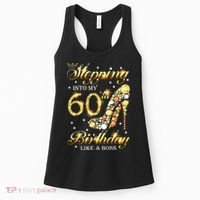 Stepping Into My 60 Birthday Like A Boss 60th BDay Party Women's Tank Top thumb 0