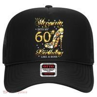 Stepping Into My 60 Birthday Like A Boss 60th BDay Party Hat thumb 0
