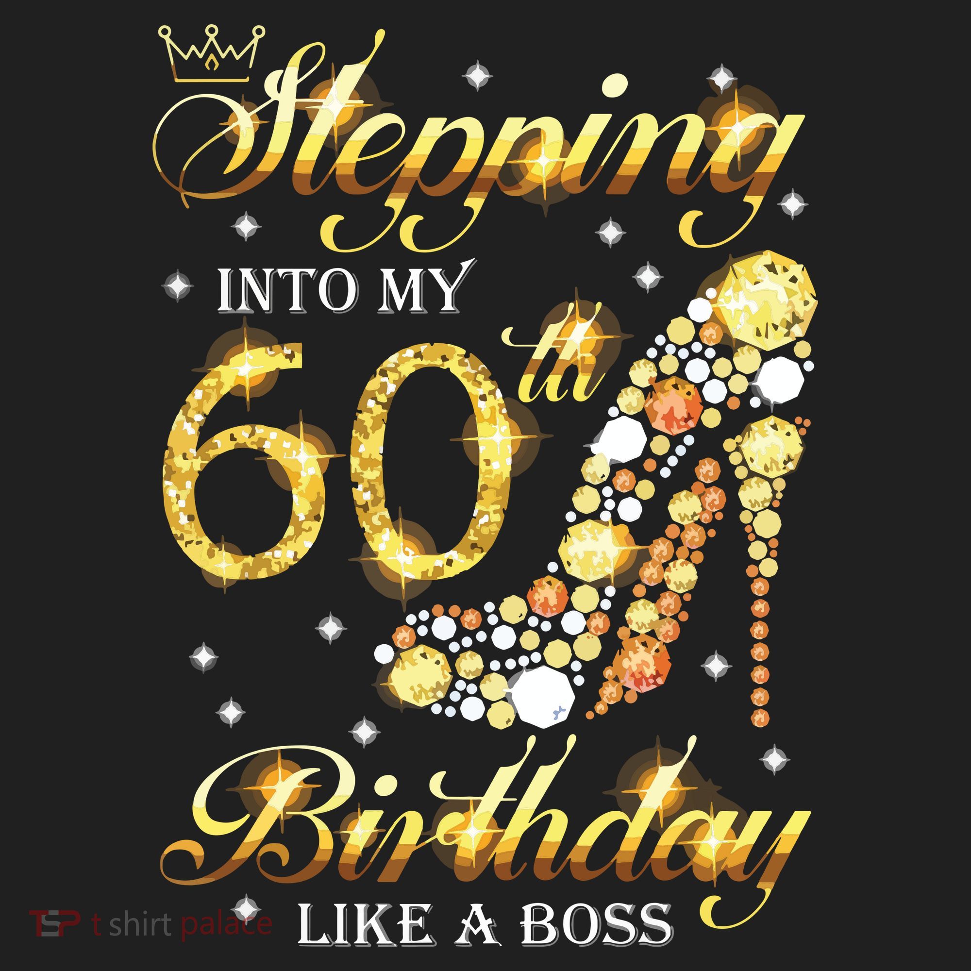 Stepping Into My 60 Birthday Like A Boss 60th BDay Party Hat