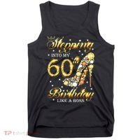 Stepping Into My 60 Birthday Like A Boss 60th BDay Party Tank Top thumb 0