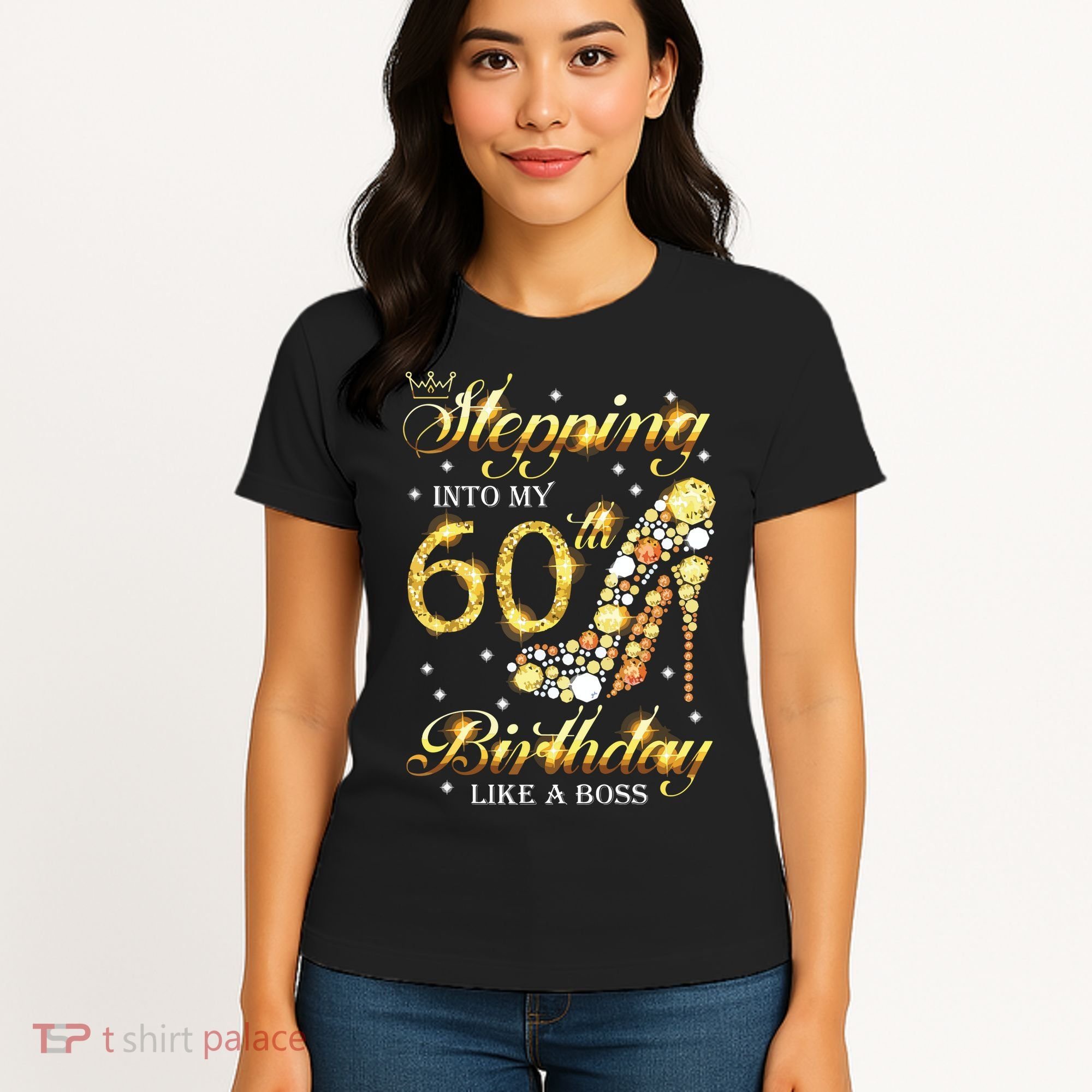 Stepping Into My 60 Birthday Like A Boss 60th BDay Party Women's T-Shirt