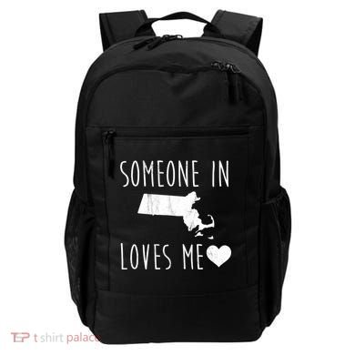 Someone In Massachusetts Loves Me! Cute State Gift Backpack