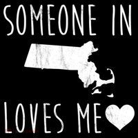 Someone In Massachusetts Loves Me! Cute State Gift Women's Hoodie thumb 2