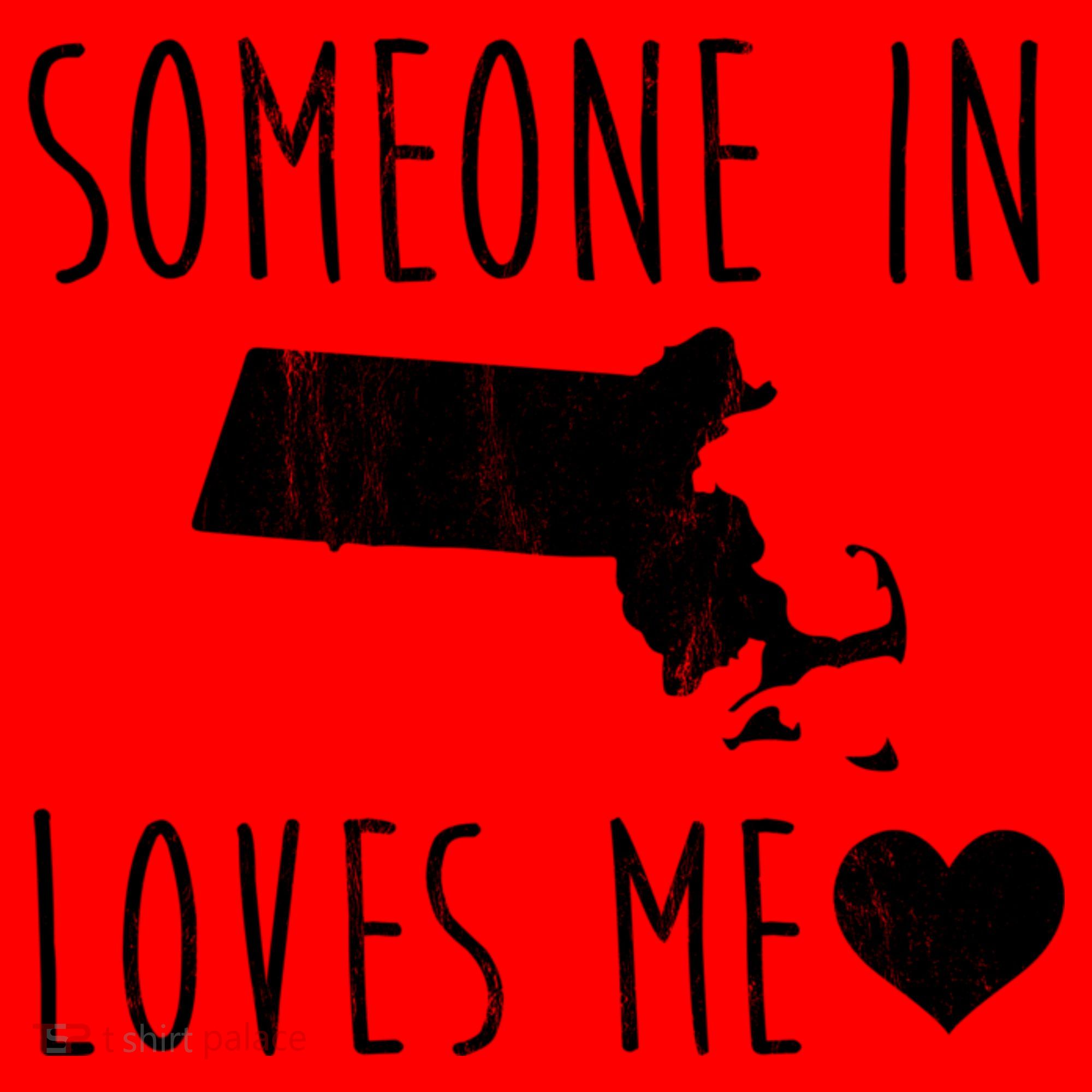 Someone In Massachusetts Loves Me! Cute State Gift Santa Hat