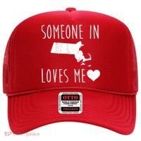 Someone In Massachusetts Loves Me! Cute State Gift Hat thumb 0