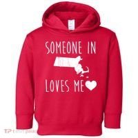 Someone In Massachusetts Loves Me! Cute State Gift Toddler Hoodie thumb 0