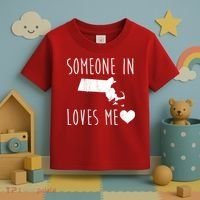 Someone In Massachusetts Loves Me! Cute State Gift Toddler T-Shirt thumb 3