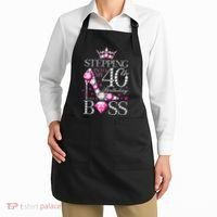 Stepping Into My 40th Birthday Like A boss Apron thumb 2