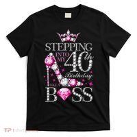 Stepping Into My 40th Birthday Like A boss T-Shirt thumb 0