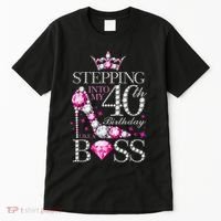 Stepping Into My 40th Birthday Like A boss Tall T-Shirt thumb 0