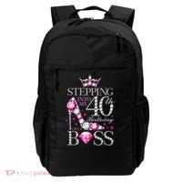 Stepping Into My 40th Birthday Like A boss Backpack thumb 0