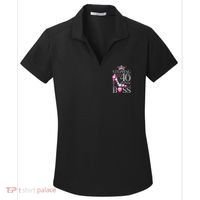 Stepping Into My 40th Birthday Like A boss Women's Dry Zone Grid Polo thumb 0