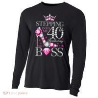 Stepping Into My 40th Birthday Like A boss Cooling Performance Long Sleeve Crew thumb 0
