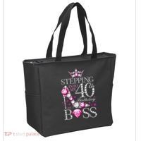 Stepping Into My 40th Birthday Like A boss Tote Bag thumb 2